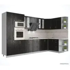 Готовая кухня Интерлиния Мила Крафт 1.68x3.4 правая (дуб английский)