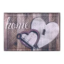 Коврик грязезащитный Multy Home Lima 43x63 / SH50001582 (сердца)