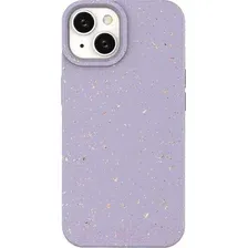 Чехол для телефона Case Recycle для iPhone 14 (фиолетовый матовый)