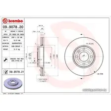 Тормозной диск Brembo 09907820