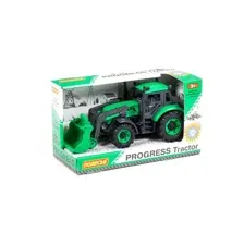 Игрушка погрузчик инерционный Прогресс зеленый арт. 91796