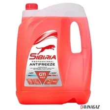 Антифриз готовый - SIBIRIA G11 красный, 10кг / 800887