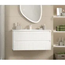 Brevita Тумба с умывальником Riva 100 RIV-07100-0102Я+B-OND100-01