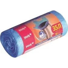 Мешки для мусора York 902160, с завязками, 35 л, 30 шт