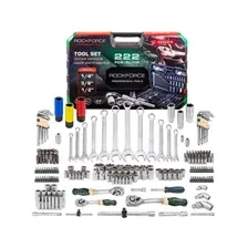 Набор инструментов 1/4" 3/8" 1/2" 6 граней 222 предмета ROCKFORCE