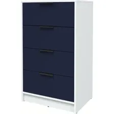 Комод Интерлиния Концепт КТ-К60 Глосс (белый платинум/индиго)
