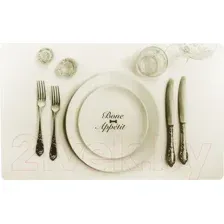 Коврик под миску Tarhong Bone Appetite / PM22918874 (бежевый)
