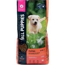 Сухой корм для собак All Puppies с говядиной и овощами 13 кг