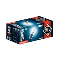 Лампа накаливания AWM P21W 12V 21W BA15S White AWM 410300006