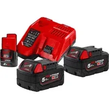 Аккумулятор с зарядным устройством Milwaukee M18 M18NRG-502 4933459217 (2 x 18В/5 Ач + 12В/2 Ач + 12