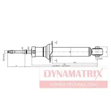 DSA341226 DYNAMATRIX-KOREA, АМОРТИЗАТОР ПОДВЕСКИ ГАЗОНАПОЛНЕННЫЙ КНР DYNAMAX