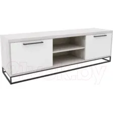 Тумба Hype Mebel ТВ 150x40 (черный/древесина белая)