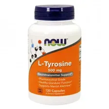 Тирозин L-Tyrosine 500 mg 120cps/ NOW Foods