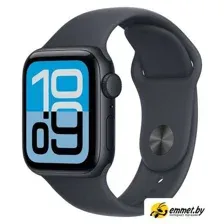 Apple Watch SE 3 40 мм (алюминиевый корпус, полуночный/полуночный, спортивный силиконовый ремешок)