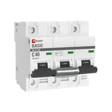 Выключатель автоматический EKF PROxima 3P 32А (C) 10kA ВА 47-100 / mcb47100-3-32C-bas