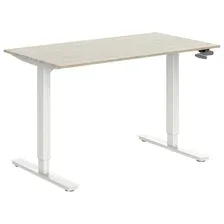 Стол Механический подъемный стол KingStyle UP Mech White , ясень шимо