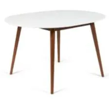 Обеденный стол TetChair Боско круглый раскладной (белый/коричневый)