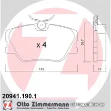 Тормозные колодки Zimmermann 209411901