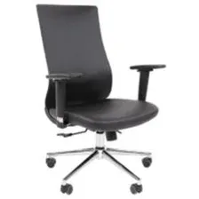 Кресло офисное Chairman 500LUX (экокожа черный БП)