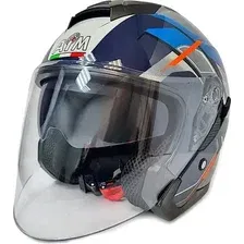 Мотошлем AIM JK526 526-016-XS (XS, синий/красный/черный)