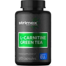 Л-карнитин с зеленым чаем L-Carnitine Green Tea, Strimex 120 капсул