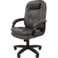 Кресло офисное Chairman 668LT N (черный пластик/экопремиум серый)