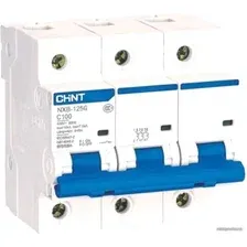 Выключатель автоматический Chint NXB-125 3P 80A 10кА (D) 816140