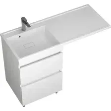 Uncoria Тумба с умывальником Магра 55 2 ящика + Paola Magenta 1200 L (белый)