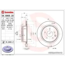 Тормозной диск Brembo 09896921