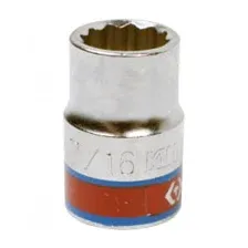 Головка торцевая двенадцатигранная 3/8", 7/16", дюймовая KING TONY 333014S