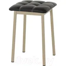 Табурет AMC Comfort 7К10.1 (кожзам черный/капучино)