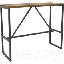 Барный стол Hype Mebel Дельта 120x55x110 (черный/дуб галифакс олово)