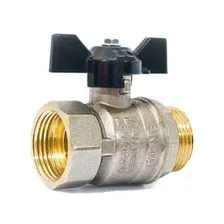 Кран шаровой с внутренней-наружной резьбой бабочка LD 40 бар, 3/4 (LD.47.302.20)