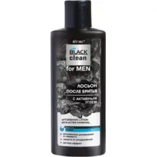 Лосьон после бритья Витэкс Black Clean For Men с активным углем (150мл)