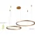 Подвесная люстра Crystal Lux Fortuna Sp123W Led D600+800 Gold