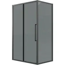 Душевой уголок Grossman Cosmo 130x90x195 120.K33.02.1390.21.10 (черный матовый/тонированное стекло)