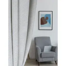 Комплект штор Soft Lines Рогожка димаут 2226-27 (220x260, серый)