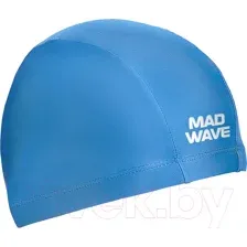 Шапочка для плавания Mad Wave Adult Lycra / 17W (голубой)
