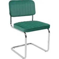 Кресло СЛАВИЯ Люкс, Kiton 709 зеленый велюр/хром