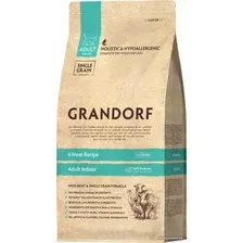 Сухой корм для кошек Grandorf 4 Meat Live Probiotic Adult Indoor (для микрофлоры кишечника) 400 г