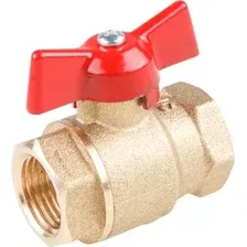 Шаровой кран Цветлит 1/2" вн.-вн.  PN1.6 МПа 11Б27п5 / ЦРБ0039 (бабочка)