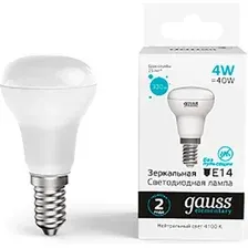 Светодиодная лампочка Gauss Elementary R39 4W 300lm 4100K E14 LED 63124