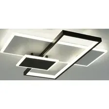 Припотолочная люстра Estares Lamparas 90W 3L-APP-500x500x70-WHITE/BLACK/WHITE-220-IP20