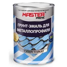 Грунт-эмаль для металлопрофиля RAL 6005 (зел. мох) Farbitex MASTER PRIME 0,9 кг
