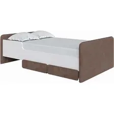 Кровать PROxSON Mika 90x190 (белый/Sohu латте)