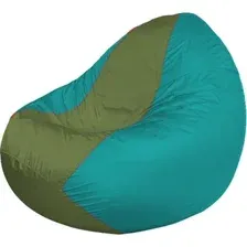 Кресло-мешок Flagman Classic К2.1-146 (бирюзовый/оливковый)