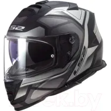 Мотошлем LS2 FF800 Storm Faster (S, черно-серый/матовый)