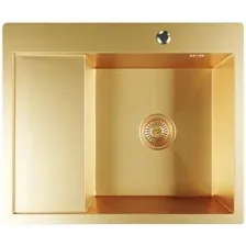 Кухонная мойка Mixline Pro 552927 (золото, с сифоном)