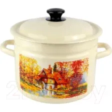 Кастрюля КМЗ Старая мельница / 41804-182/6-У4 (слоновая кость)
