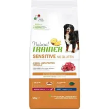 Корм для собак Trainer Sensitive Medium&Maxi Adult No Gluten, ягненок, 12 кг